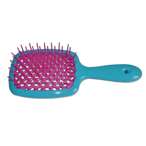 Щетка мини JANEKE SUPERBRUSH SMALL в оттенке: Бирюзовый с розовым