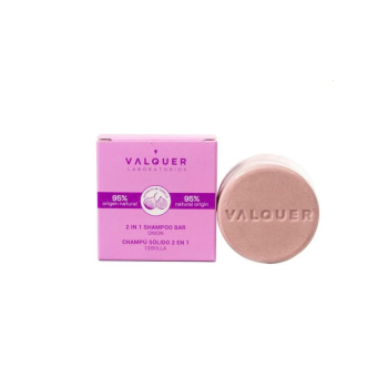 VALQUER Твердий шампунь-кондиціонер з екстрактом цибулі 70 г (всі типи волосся) 2 IN 1 SHAMPOO BAR H