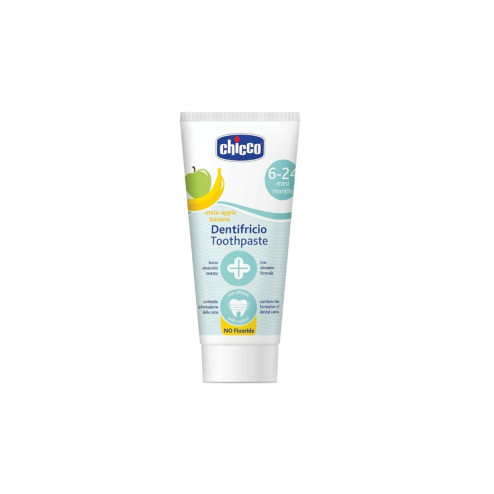Зубная паста Chicco Dentifricio Toothpaste 6-24m (Mela-Apple banana), 50 ml