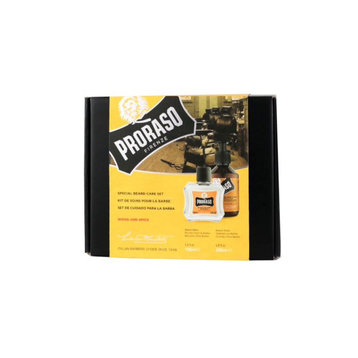 Proraso Duo Pack Beard Balm + Shampoo Wood & Spice Proraso Duo Pack Beard Balm + Shampoo Wood & Spice