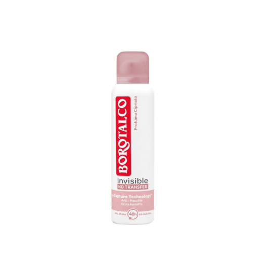 BOROTALCO ДЕЗОДОРАНТ ДЛЯ ТІЛА СПРЕЙ DEO SPR. ML150 INVISIBLE ROSA