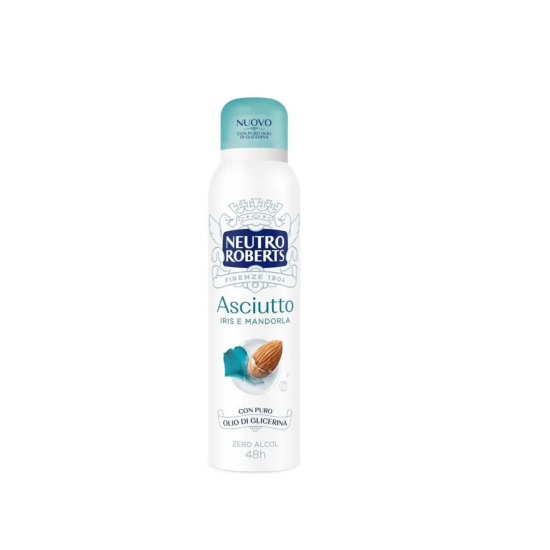 Дезодорант-спрей Ірис та мигдаль Neutro Roberts Deo Spray Asciutto Legno Iris e Mandorla 150 ml