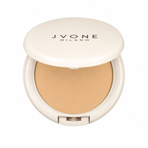 Компактная тональная основа Jvone Milano Compact Foundation SPF 30 в оттенке 02 Medium Light, 9 g
