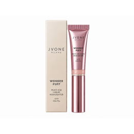 Кремовий хайлайтер  JVONE MILANO WONDER PUFF HIGHLIGHTER 10ml у відтінку: 02 Rose Glow