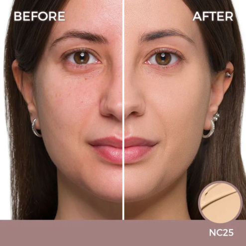 Тональная основа средней степени покрытия JVONE MILANO Color Serum 30ml в оттенке: NC25