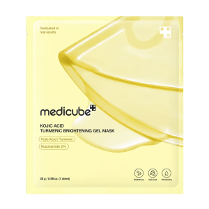 Освітлювальна маска з койєвою кислотою,куркумою MEDICUBE Kojic Acid Turmeric Brightening Mask 28g