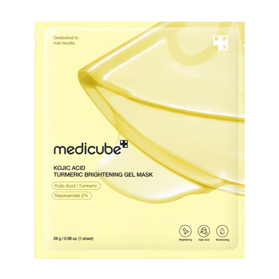 Освітлювальна маска з койєвою кислотою,куркумою MEDICUBE Kojic Acid Turmeric Brightening Mask 28g