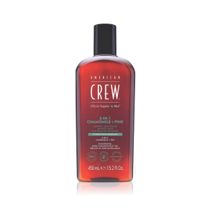 Шампунь, кондиціонер, гель для душу для чоловіків American Crew 3 In 1 Chamomile - Pine Shampoo 450 мл