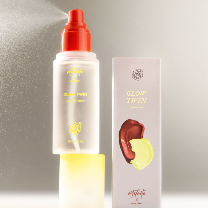 Двокомпонентний міст-тонер для обличчя ARTEFACTS Glow Twin Mist-Toner 100 мл