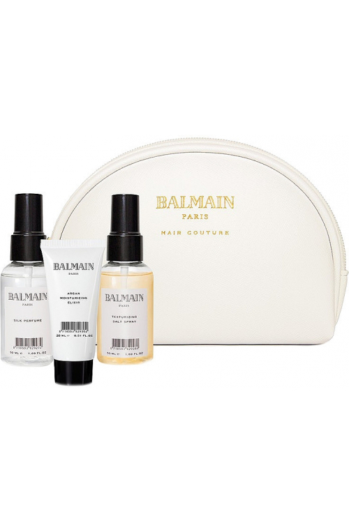 Набір для волосся Balmain Paris Hair Couture Styling Gift Pack (парфум для волосся, 20 мл + сольовий спрей, 50 мл + еліксир, 50 мл + косметичка)