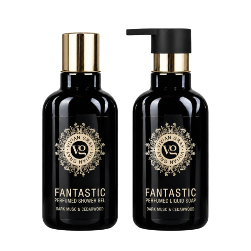 Подарунковий набір для чоловіків VIVIAN GRAY For Men Dark Musk & Cedarwood  (2 х300 ml)