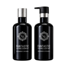 Подарунковий набір для чоловіків VIVIAN GRAY For Men Amberwood - Patchouli  (2 х300 ml)