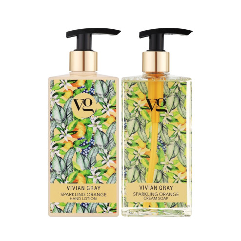 Набір крем-мило і лосьйон для рук VIVIAN GRAY Sparkling Orange 2х350мл