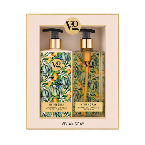 Набір крем-мило і лосьйон для рук VIVIAN GRAY Sparkling Orange 2х350мл