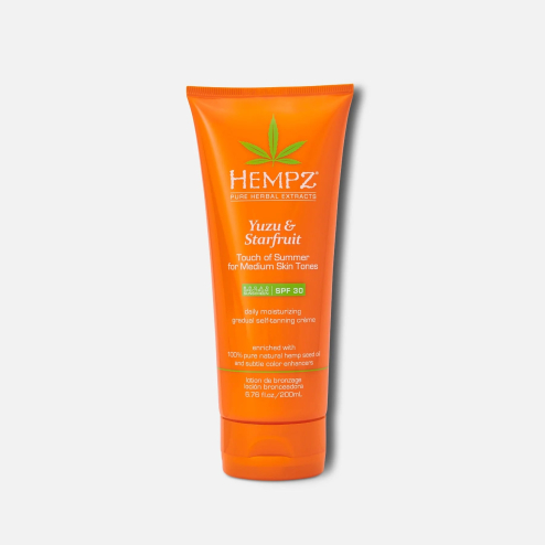Молочко для тела с автозагаром HEMPZ Юзу SPF 30 средний 200 мл
