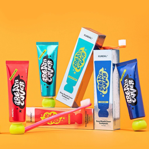 Комплексная зубная паста «Виноград и мята» KUNDAL Deep Breath Cover Toothpaste Muscat Mint, 100 г