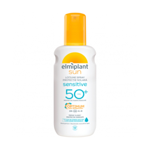 Солнцезащитный лосьйон-спрей для тела ELMIPLANT Spray lotion protectie solar SENSITIVE SPF50 200 ml