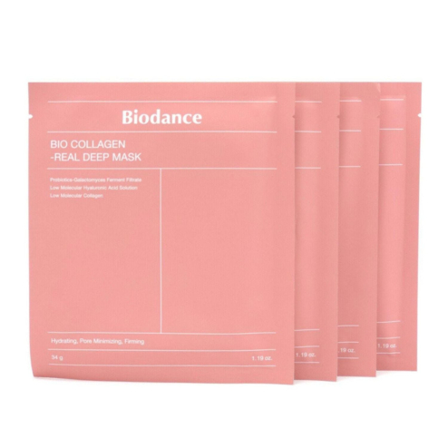 Набір масок для обличчя з колагеном BIODANCE Bio Collagen Real Deep Mask 4шт.