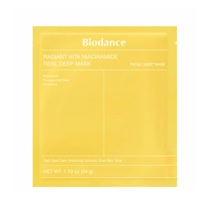 Маска для обличчя з ніацинамідом BIODANCE Radiant Vita Niacinamide Real Deep Mask 34g