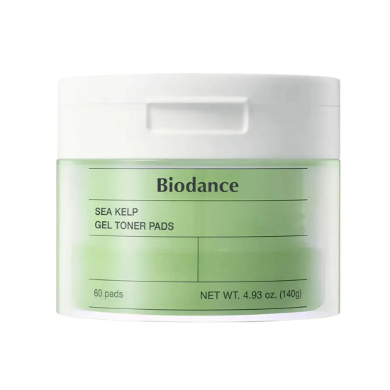Заспокійливі зволожуючі тонер-пади BIODANCE Sea Kelp Gel Toner Pad, 60pads