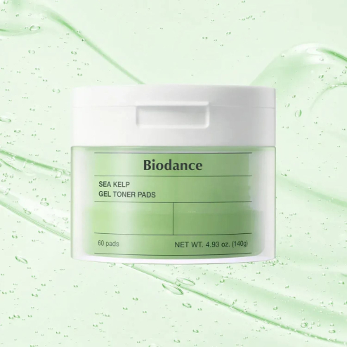 Заспокійливі зволожуючі тонер-пади BIODANCE Sea Kelp Gel Toner Pad, 60pads