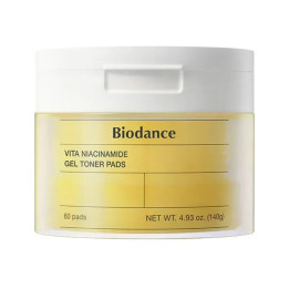 Освітлювальні тонер-пади з ніацинамідом BIODANCE Vita Niacinamide Gel Toner Pad (60шт)