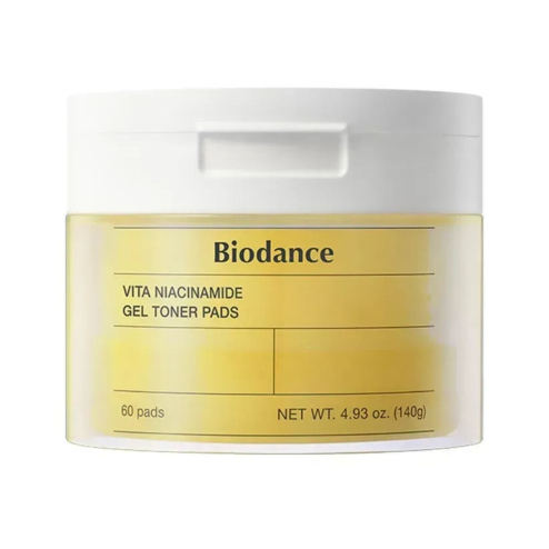 Осветляющие тонер-пады с ниацинамидом BIODANCE Vita Niacinamide Gel Toner Pad (60шт)