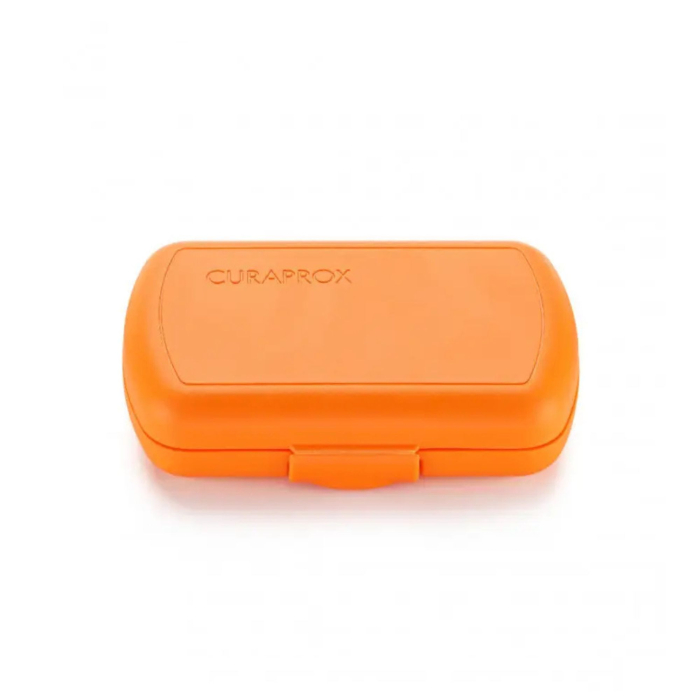 Дорожний набор оранжевый CURAPROX ORTHO (Зубная щетка CS5460; зубная паста,10мл; йоршик CPS 07,14,18)