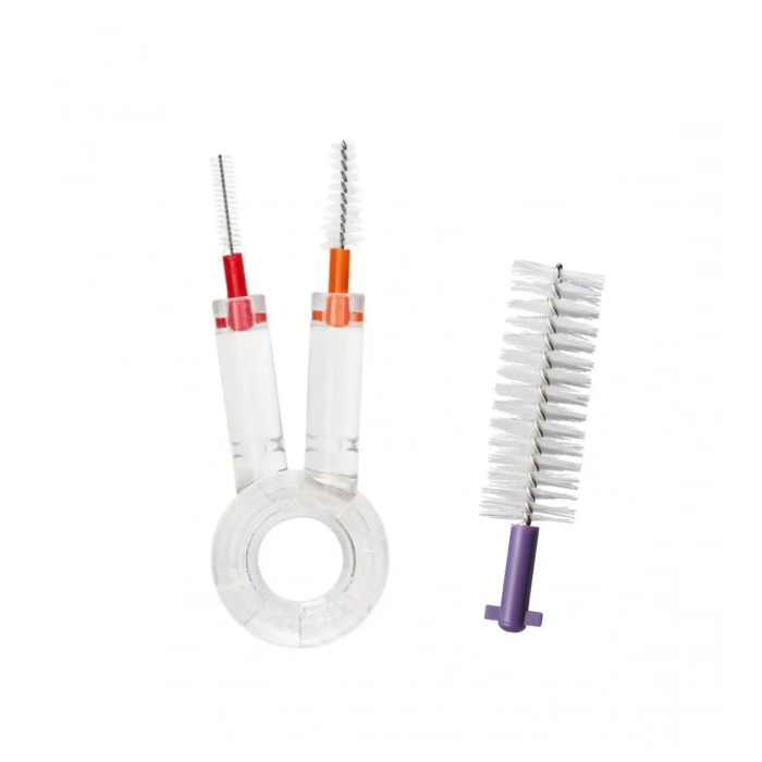 Дорожний набор оранжевый CURAPROX ORTHO (Зубная щетка CS5460; зубная паста,10мл; йоршик CPS 07,14,18)
