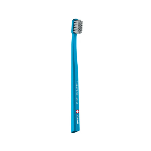 Зубна щітка CURAPROX 12460 VELVET, d- 0,08mm у відтінку: блакитний+сірий CS 12460-01