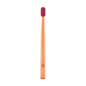 CURAPROX 12460 Зубна щітка "VELVET", d- 0,08mm у відтінку: помаранчевий+пурпурна щітка