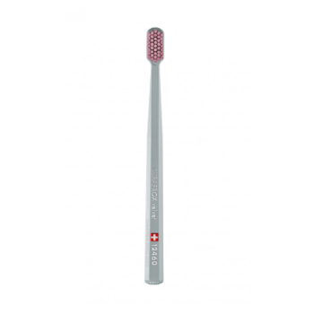CURAPROX 12460 Зубна щітка "VELVET", d- 0,08mm у відтінку: сіра+рожева щітка