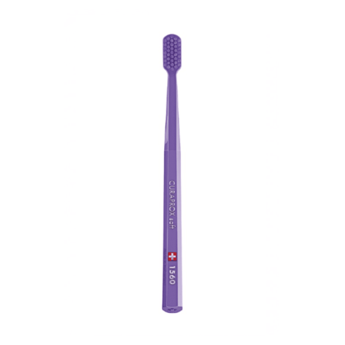 CURAPROX 1560 Зубная щетка "soft", d 0,15 мм в оттенке: фиолетовый+фиолетовая щетка