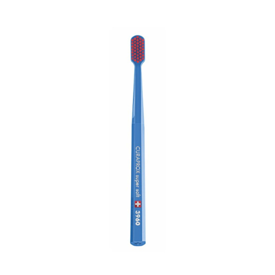 Зубная щетка CURAPROX 3960 "supersoft", d 0,12 мм в оттенке: Синий+Красный CS3960-01