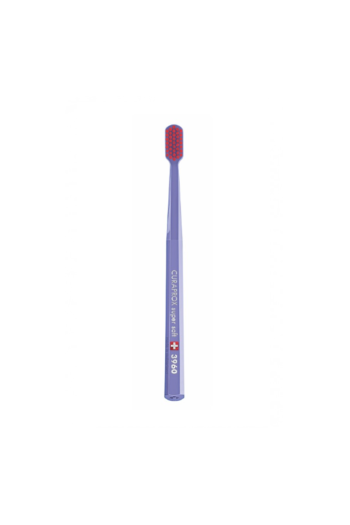CURAPROX 3960 Зубна щітка "supersoft", d 0,12 мм у відтінку: фіолетова+червона щітка