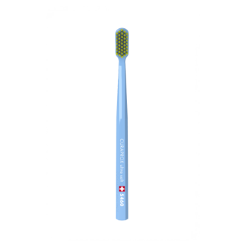 CURAPROX 5460 Зубна щітка "ultrasoft", d 0,10 мм у відтінку: блакитна+салатова щітка