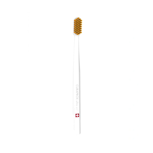 Зубна щітка CURAPROX 5460 ultrasoft, d 0,10 мм у відтінку: білий+помаранчевий CS5460-16