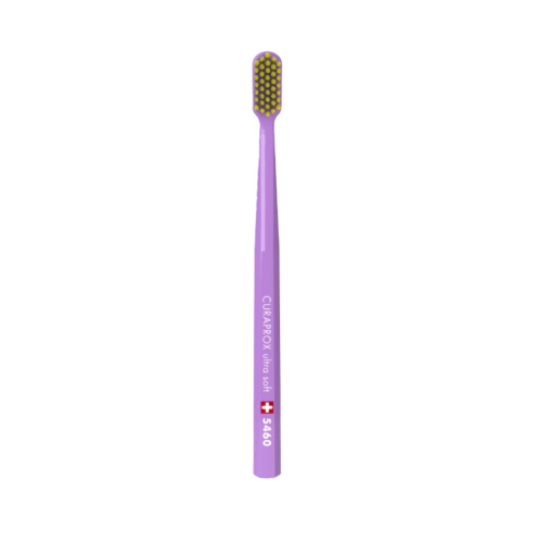 Зубная щетка CURAPROX 5460 ultrasoft, d 0,10 мм в оттенке: лиловый-желтый CS5460-15
