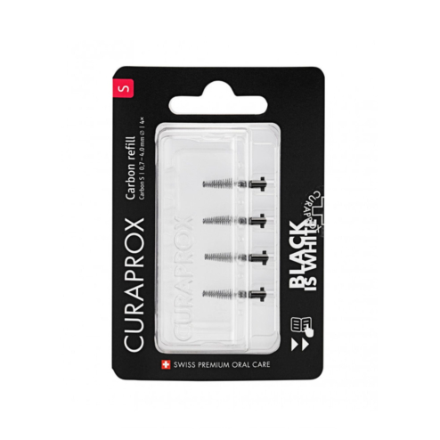 Йоршики CURAPROX Black is white refill CPS Carbon S. 4шт