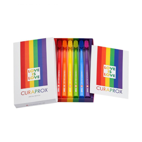 Набір зубних щіток Curaprox ultrasoft Rainbow Edition d 0,10 мм 6 шт