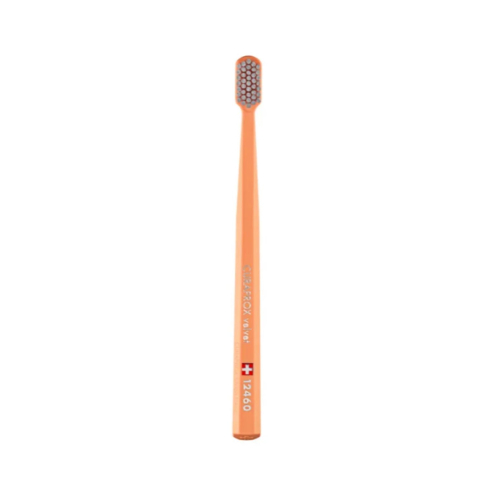 Зубна щітка CURAPROX 12460 VELVET, d- 0,08mm в оттенке: оранжевый+серый CS 12460-25