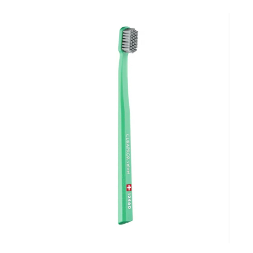 Зубна щітка CURAPROX 12460 VELVET, d- 0,08mm у відтінку: світло-зелений+сірий CS 12460-22