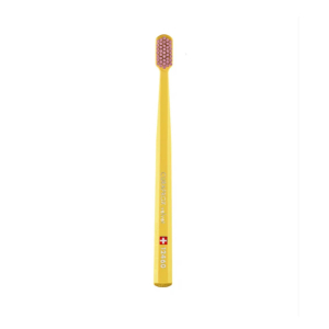 Зубна щітка CURAPROX 12460 VELVET, d- 0,08mm в оттенке: желтый-розовый CS 12460-14