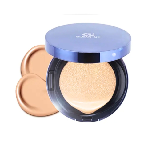 Кушон со сменным блоком Cu Skin Clean-Up Skinfit Cushion SPF 50+ PA +++ в оттенке: 19