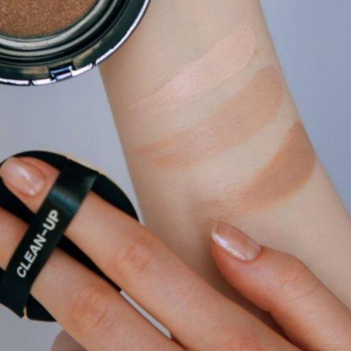 Кушон со сменным блоком Cu Skin Clean-Up Skinfit Cushion SPF 50+ PA +++ в оттенке: 19