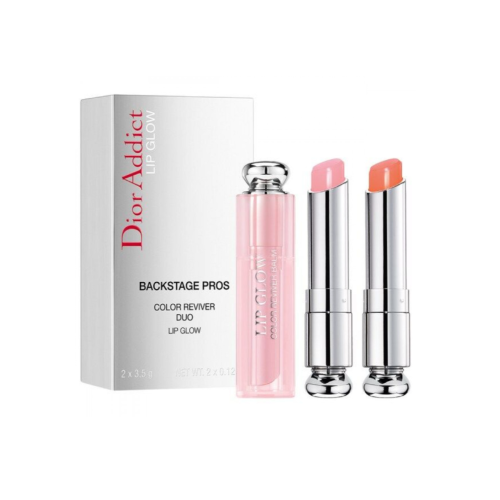 Набір бальзамів для губ DIOR Addict Duo Lip Color Reviver Balm 001 Pink 004 Coral 2x3,2g