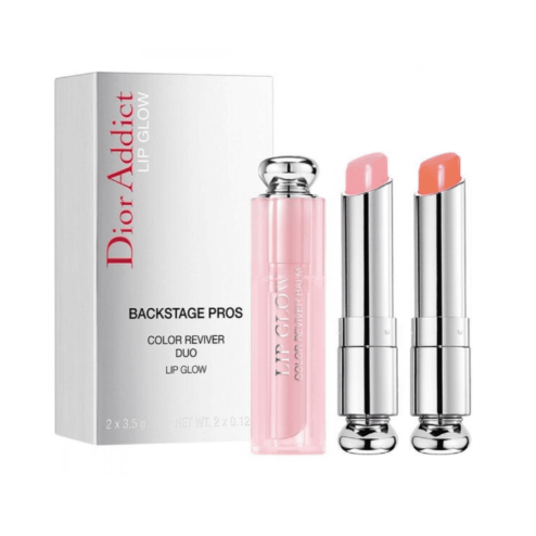 Набір бальзамів для губ DIOR Addict Duo Lip Color Reviver Balm 001 Pink 004 Coral 2x3,2g