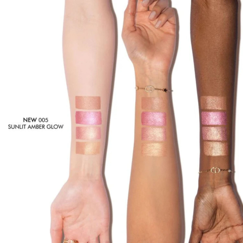 Палітра хайлайтерів DIOR BACKSTAGE  glow maximizer palette 10g у відтінку: 005 sunlit amber glow
