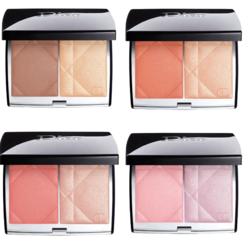 Палітра з румян та хайлайтера DIOR Rouge Blush Colour & Glow 8g у відтінку: 200