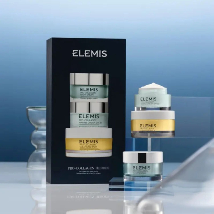 Набір для обличчя Тріо Героїв Про Колаген ELEMIS Pro Collagen Skіn Health Heroes 50g х30ml х30ml